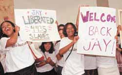 Photo of Jamie Lawrence, Charisse Padilla, and Monique