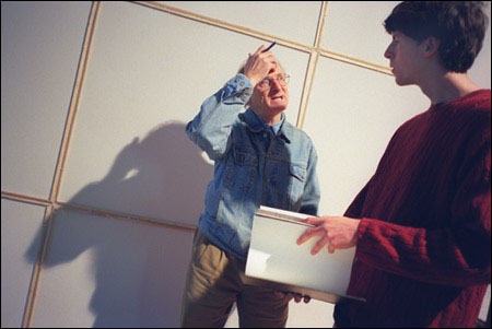 Paul Stopforth in conference with Chris