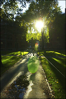 biking in the