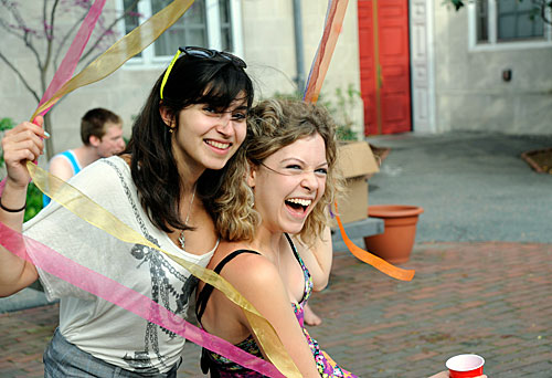 Ribbon dancers
