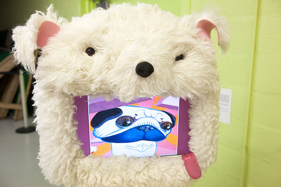 Dogmac, an iMac disguised as a dog, was created by Denise Lindquist.
