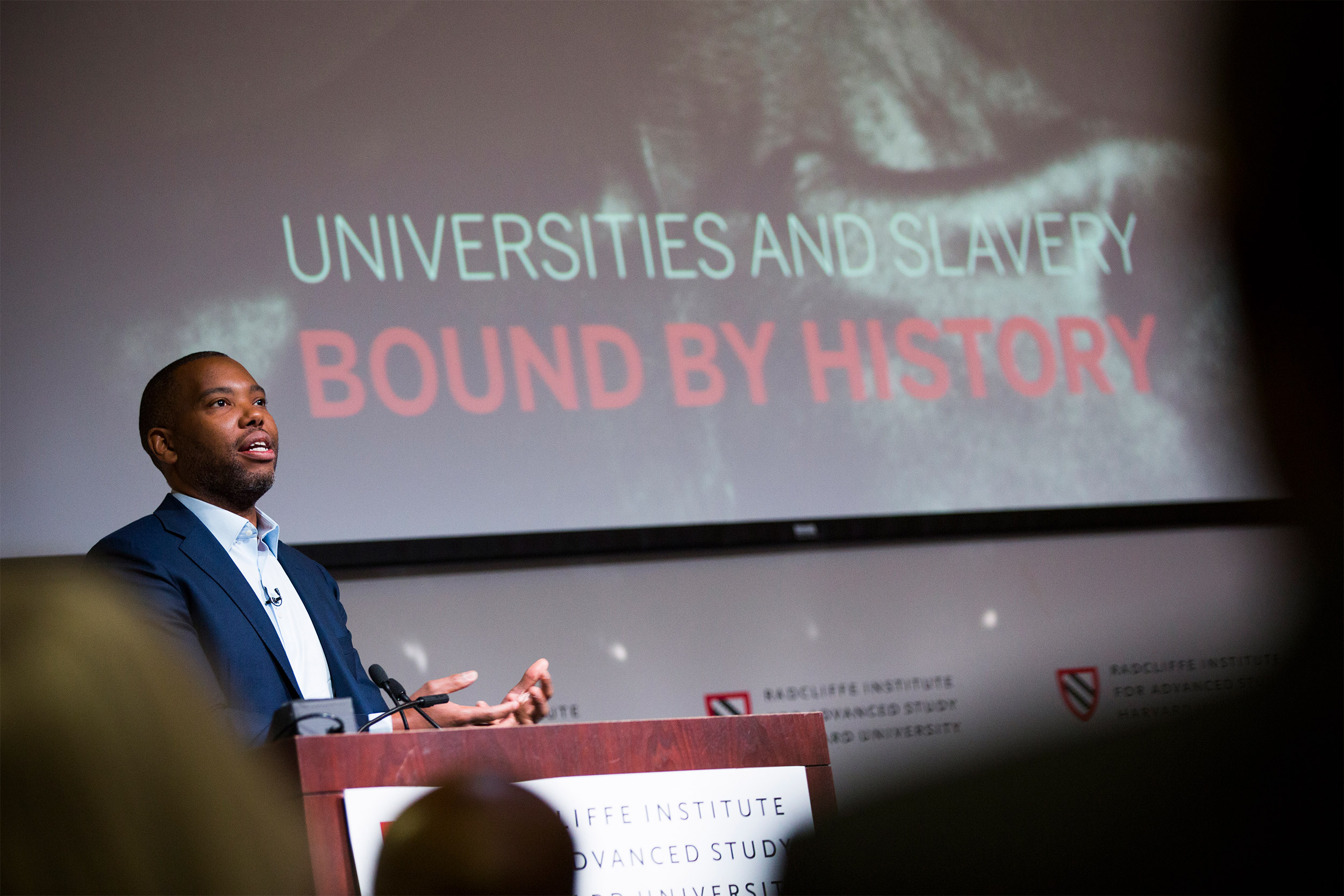 Universities and Slavery: Bound by History is a daylong conference stage with speaker.