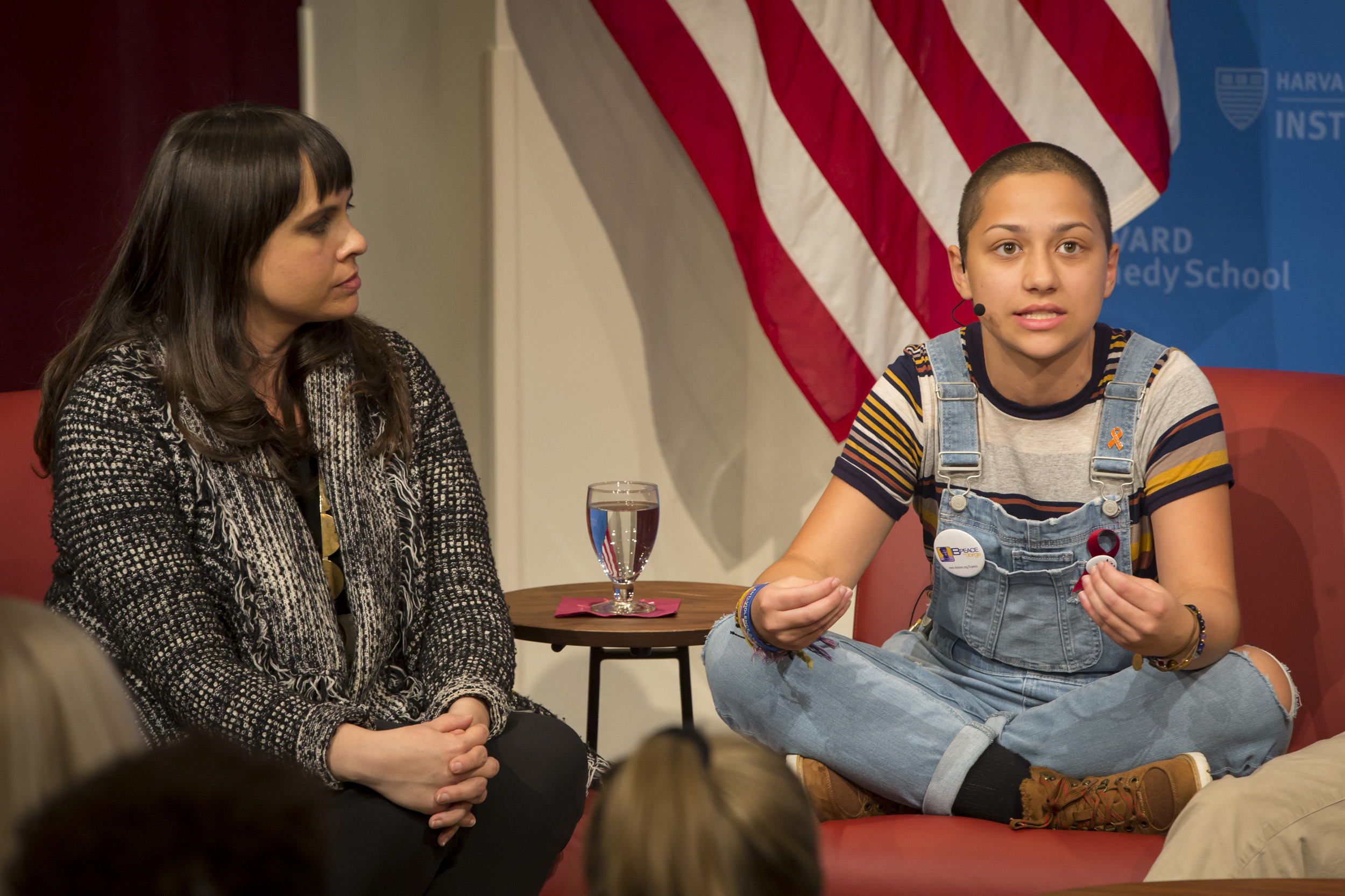 Meighan Stone and Emma Gonzalez.