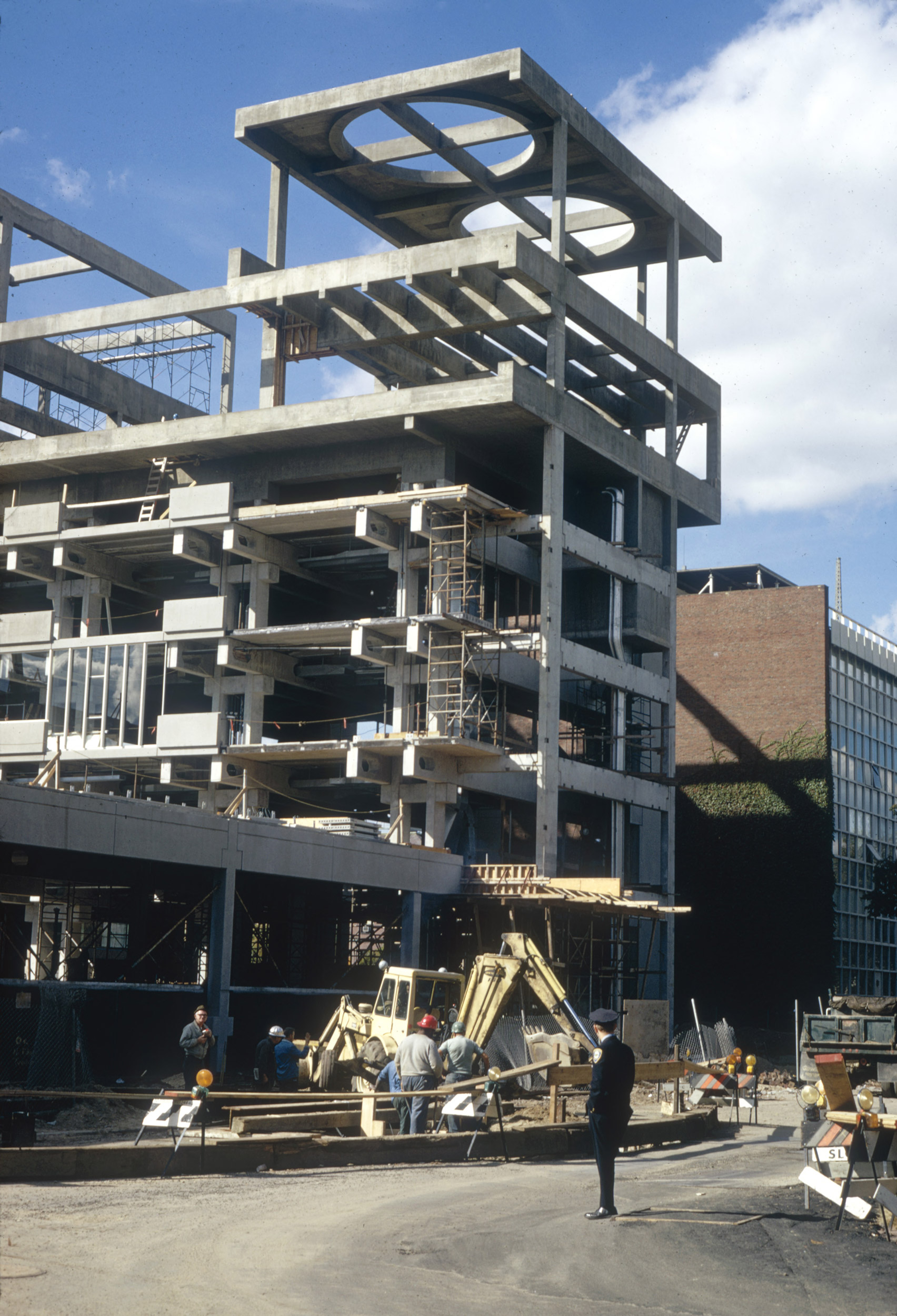 The Science Center under construction, October 1971.