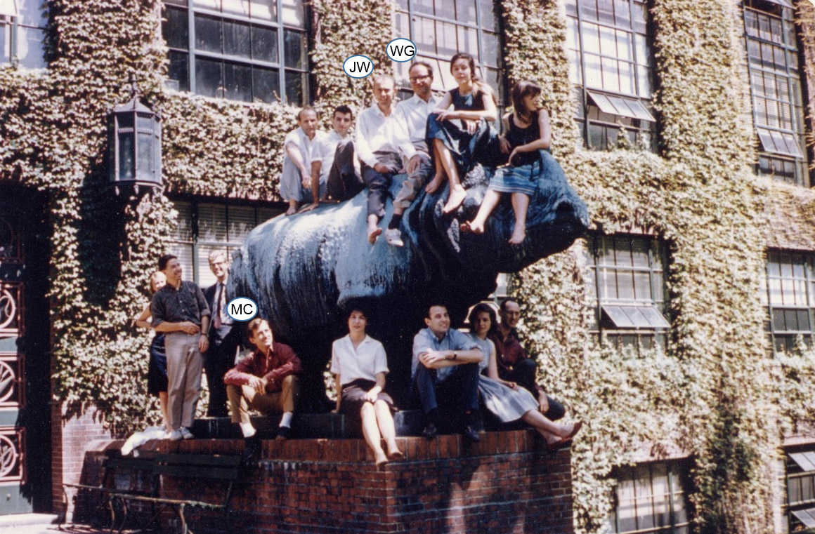 Group from Bio Labs on top of Rhinos