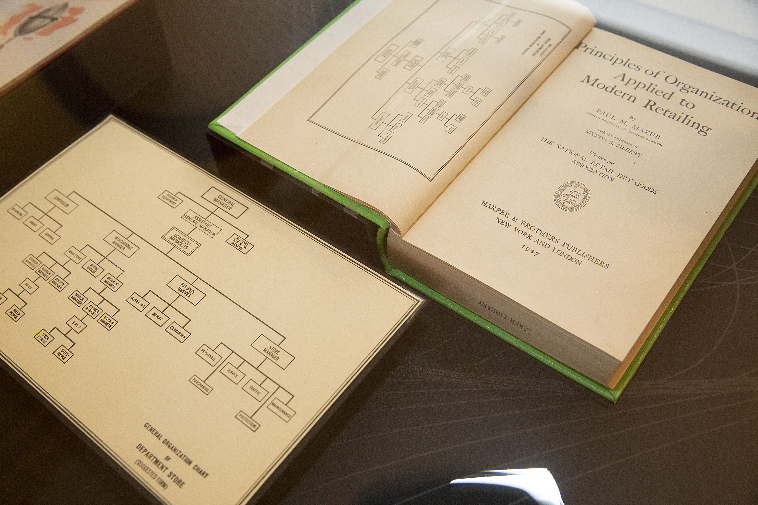 Paul Mazur’s org chart in the book: Principles of Organization Applied to Modern Retailing,"