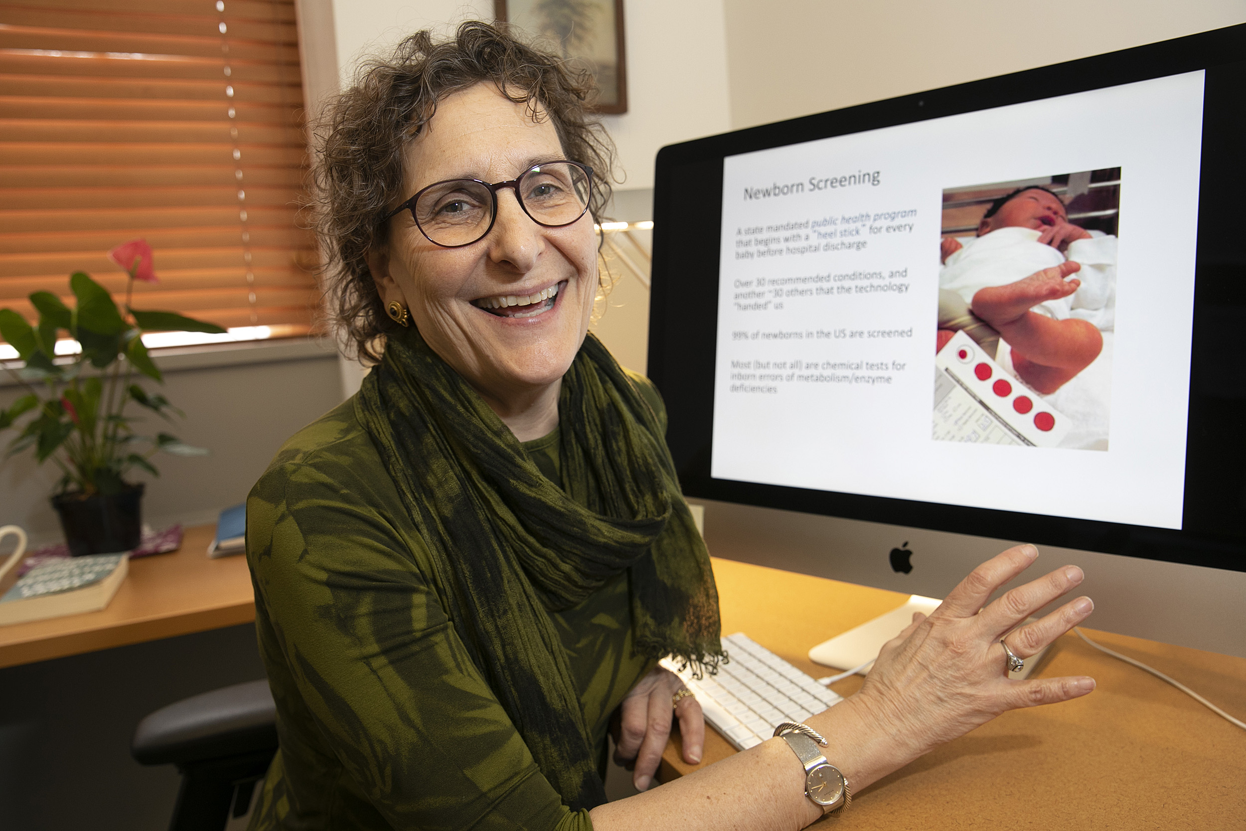 Lisa Diller at her desk