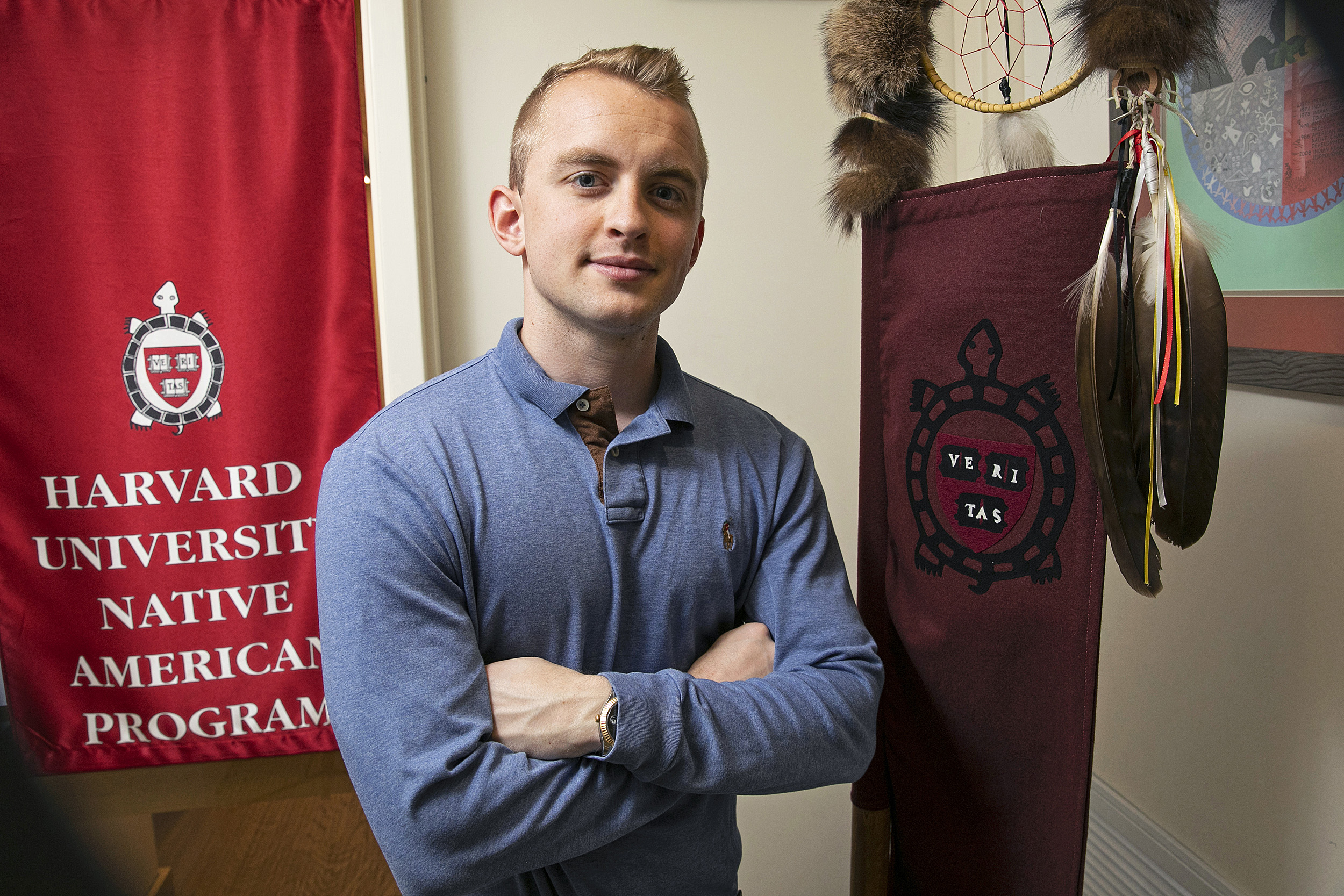 Truman Burrage maintained his Oklahoma roots while at Harvard.