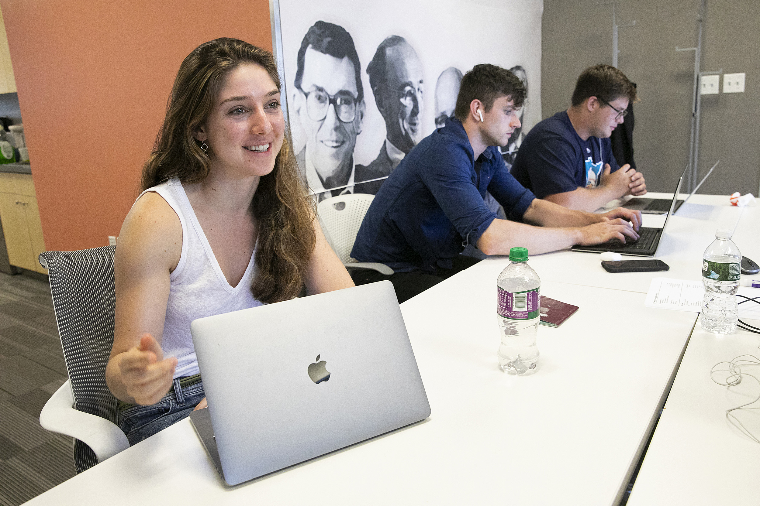 student at laptop