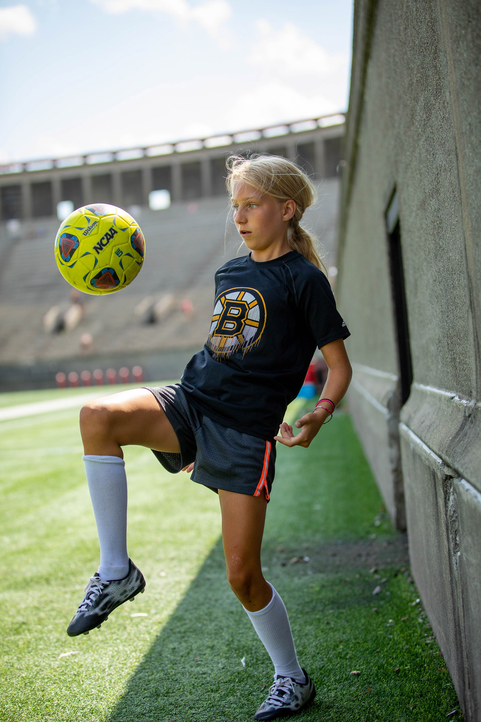 Abigail Hill plays soccer.