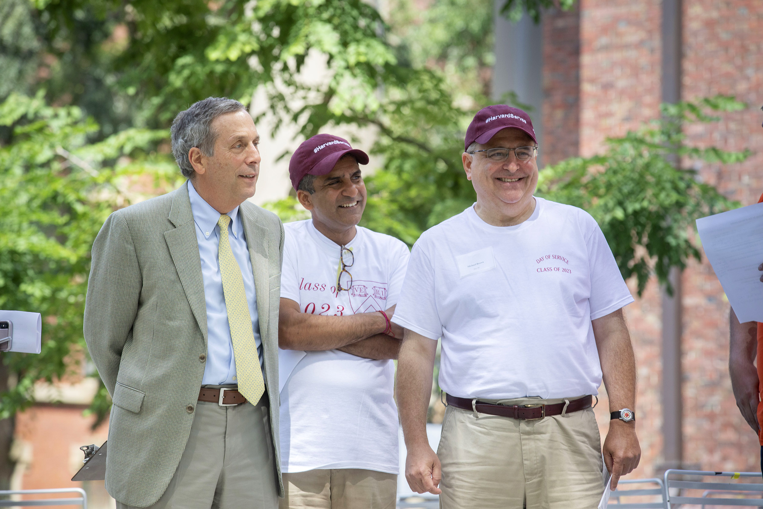 Larry Bacow Dean Rakesh Khurana, and Michael Brown