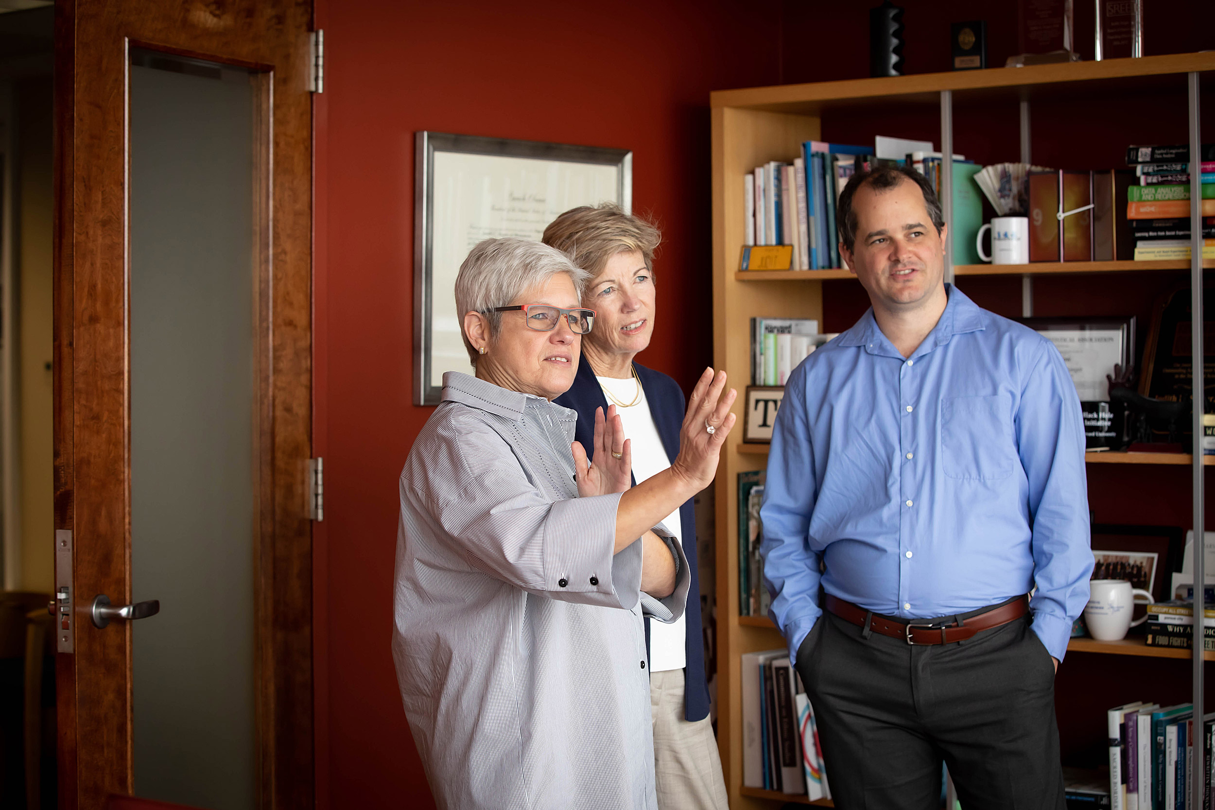 Judy Singer (from left), Anne Margulies, and Dustin Tingley