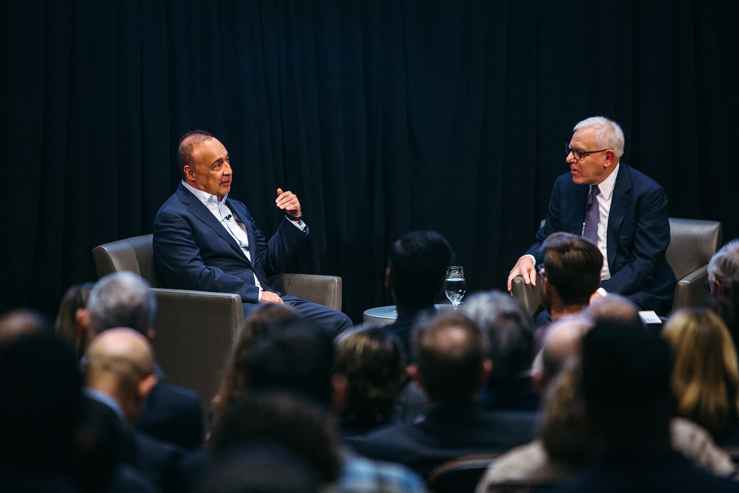 Len Blavatnik and Harvard Corporation member David Rubenstein