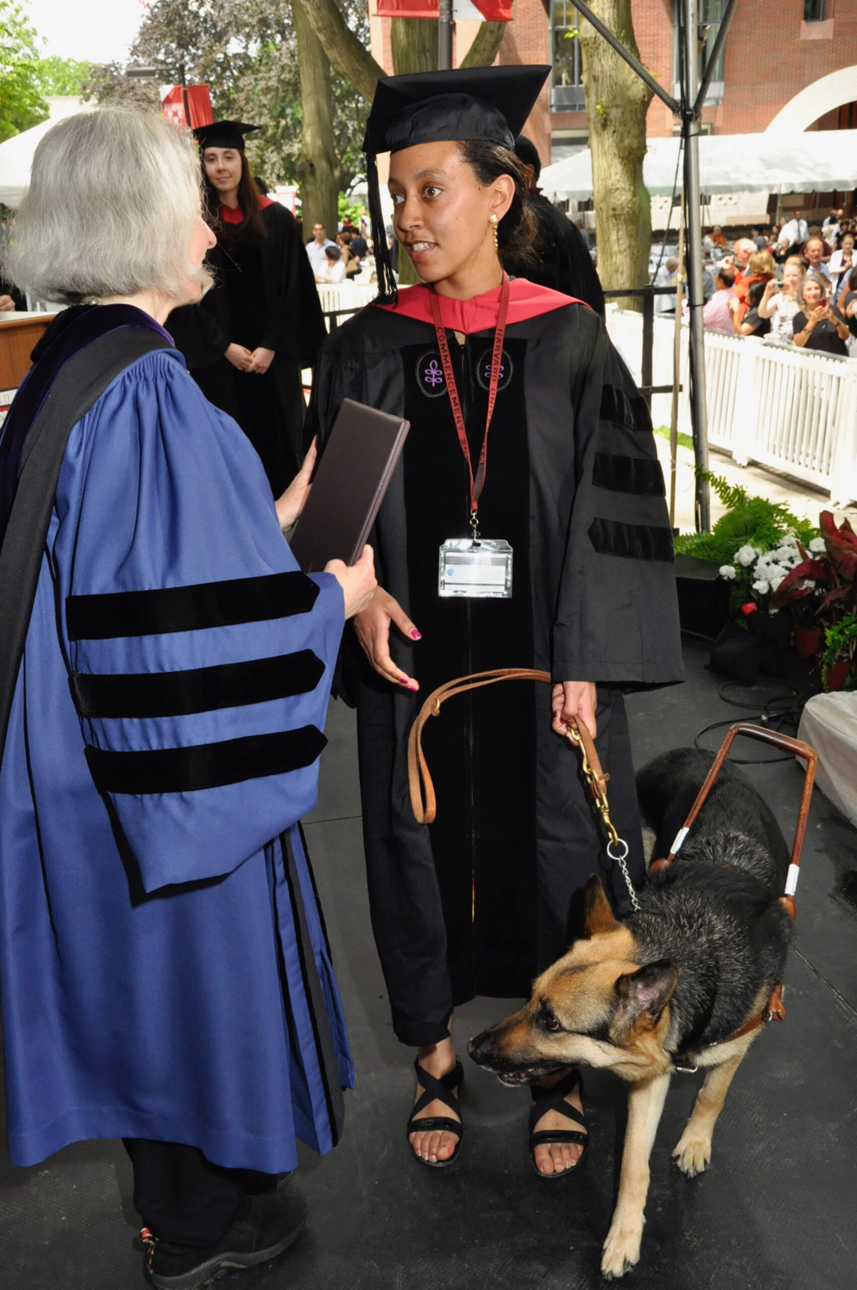 Haben Girma receives her diploma