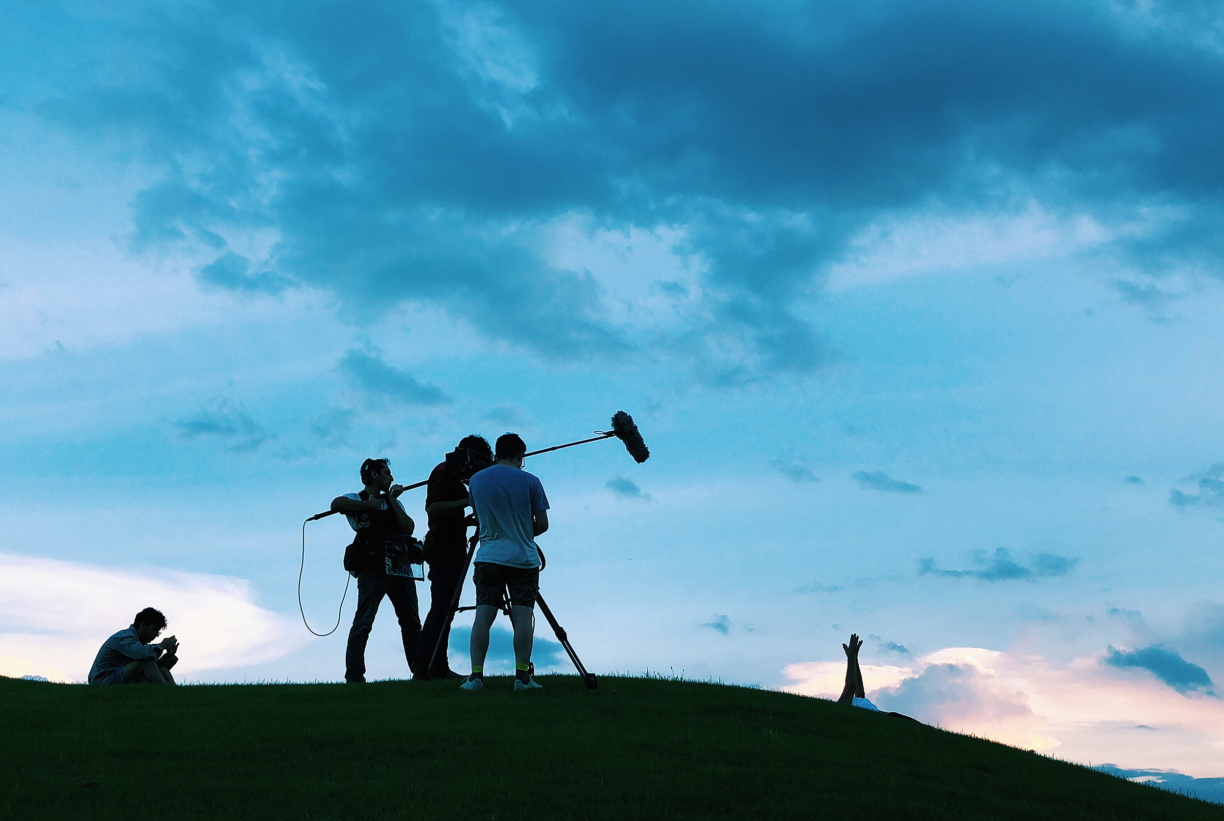 Filmmakers work on set of "Some Kind of Heaven."