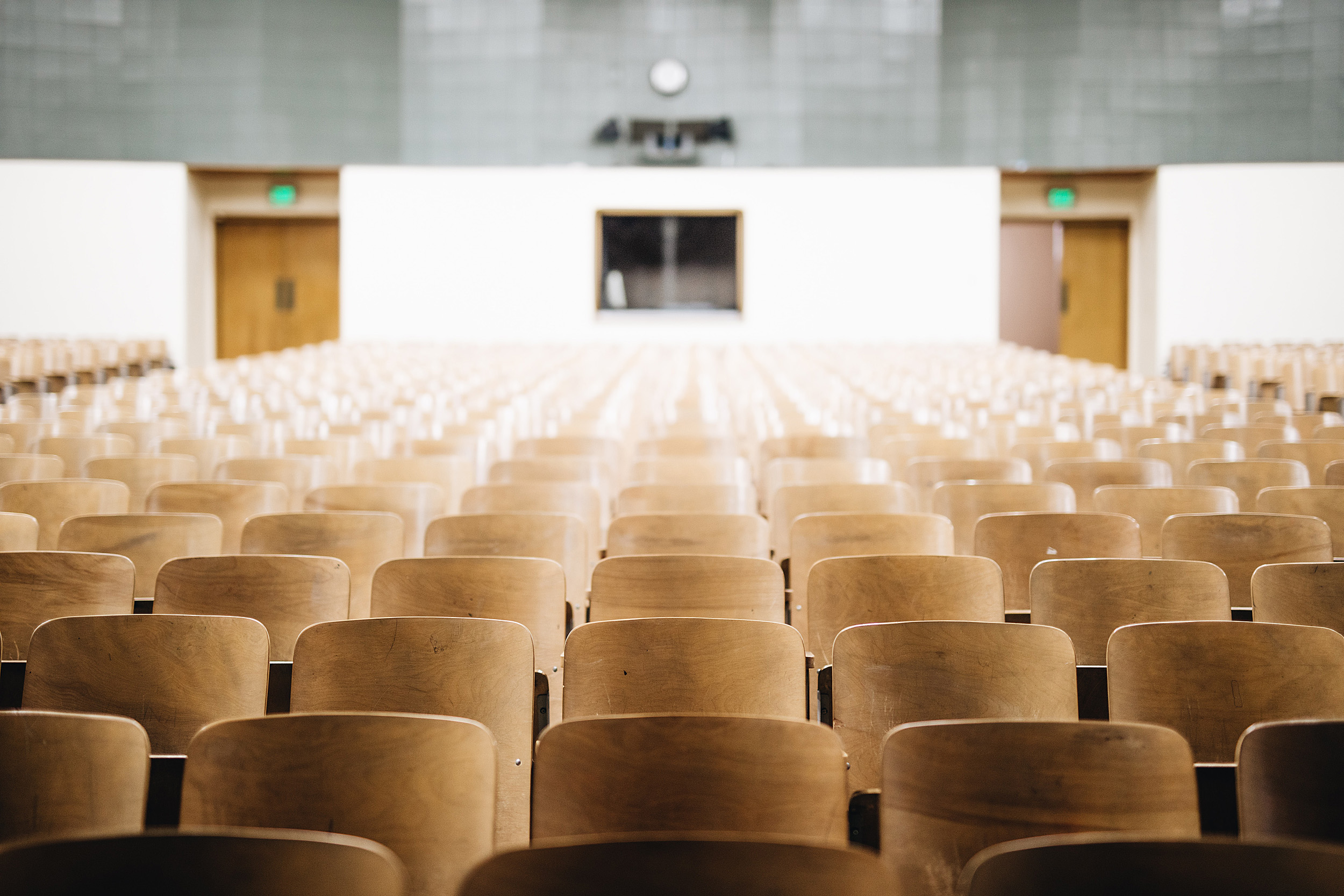 Empty auditorium.