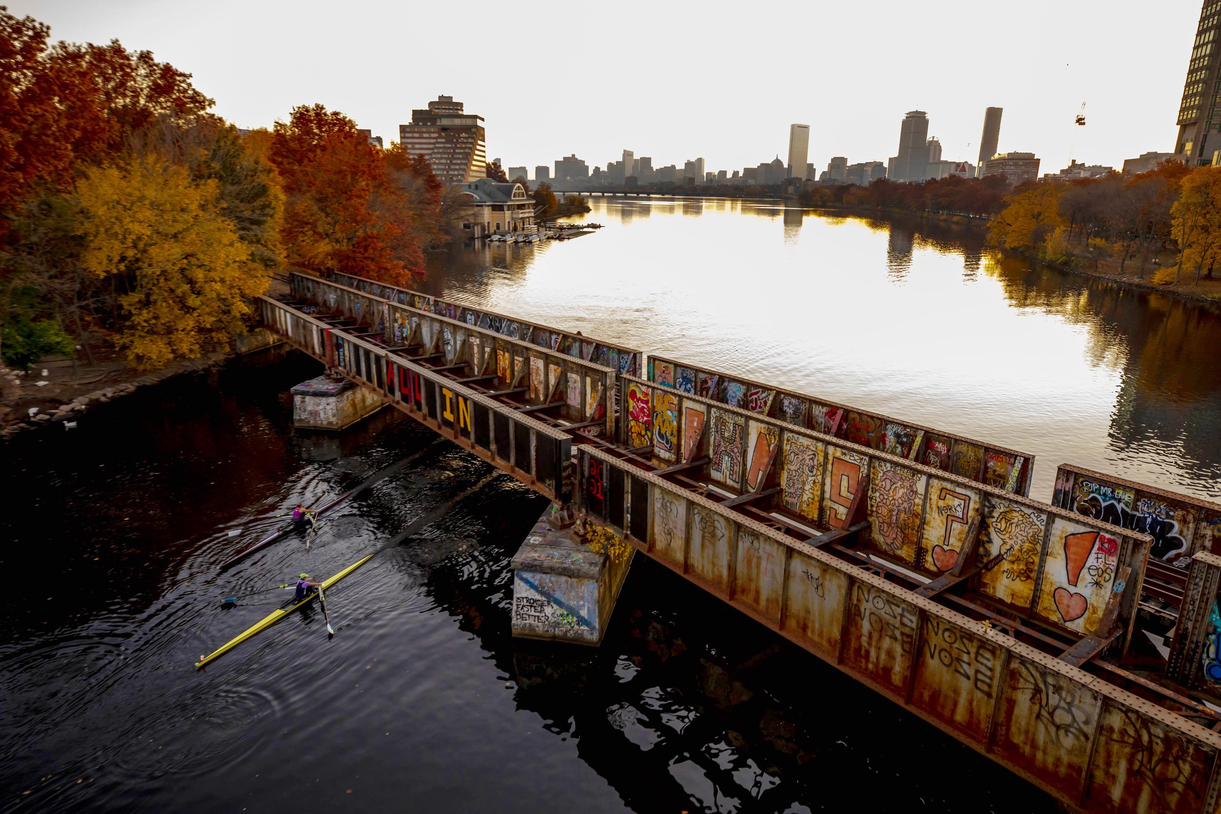 Rowers at dawn.