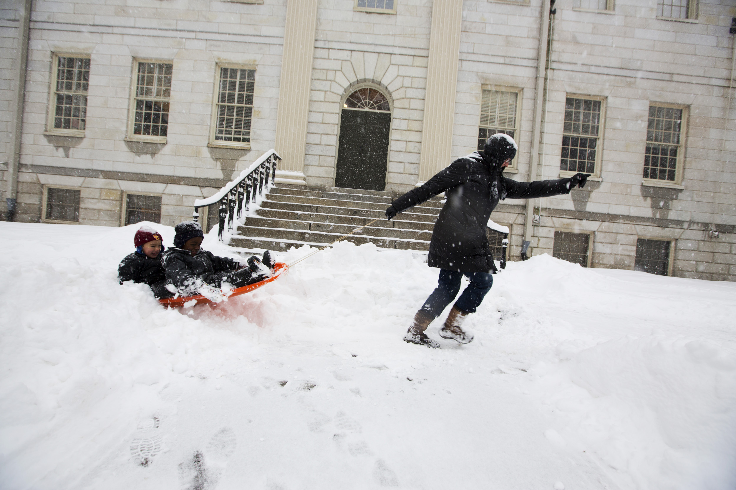 Playing in snow 2014.