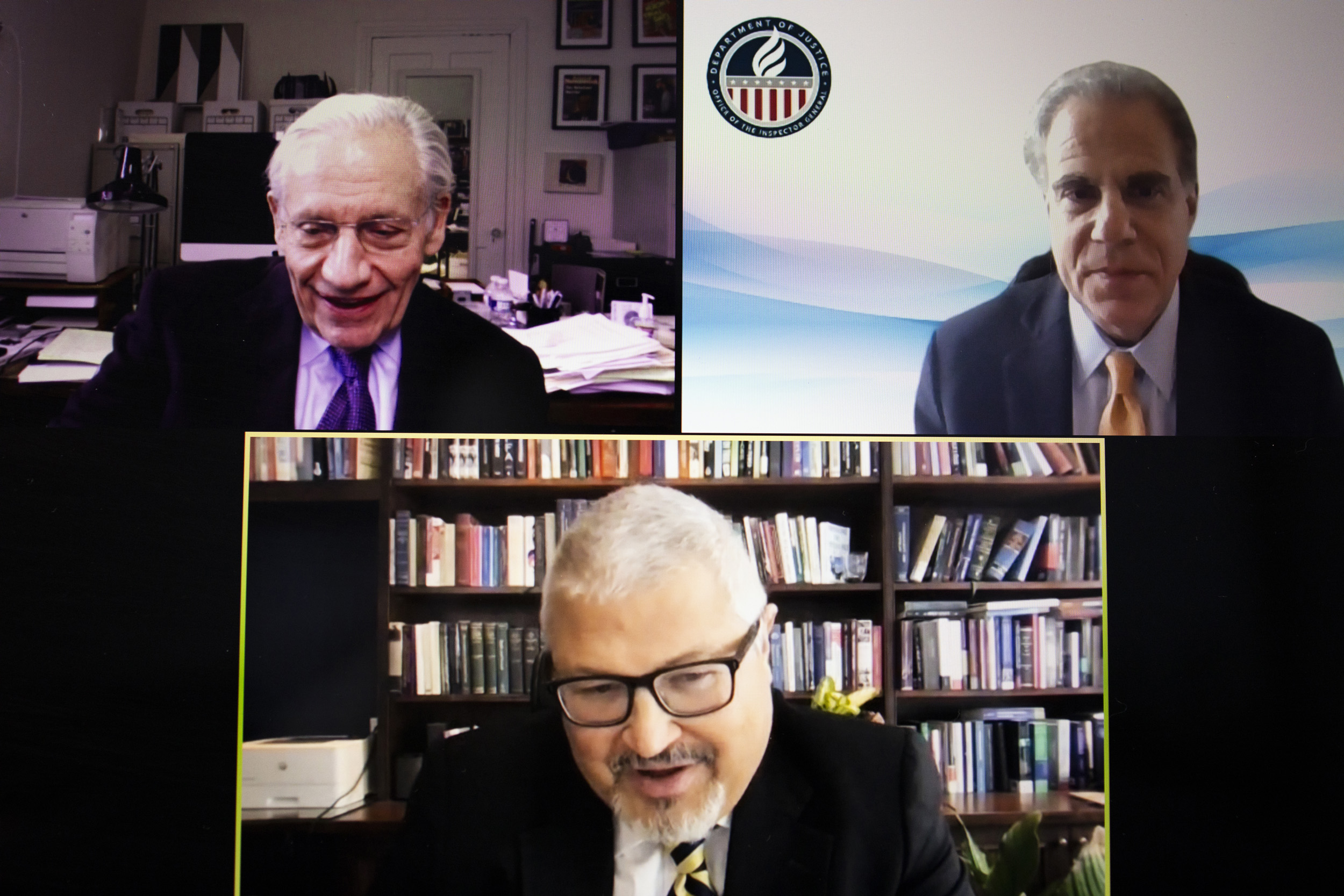 Bob Woodward on Zoom.