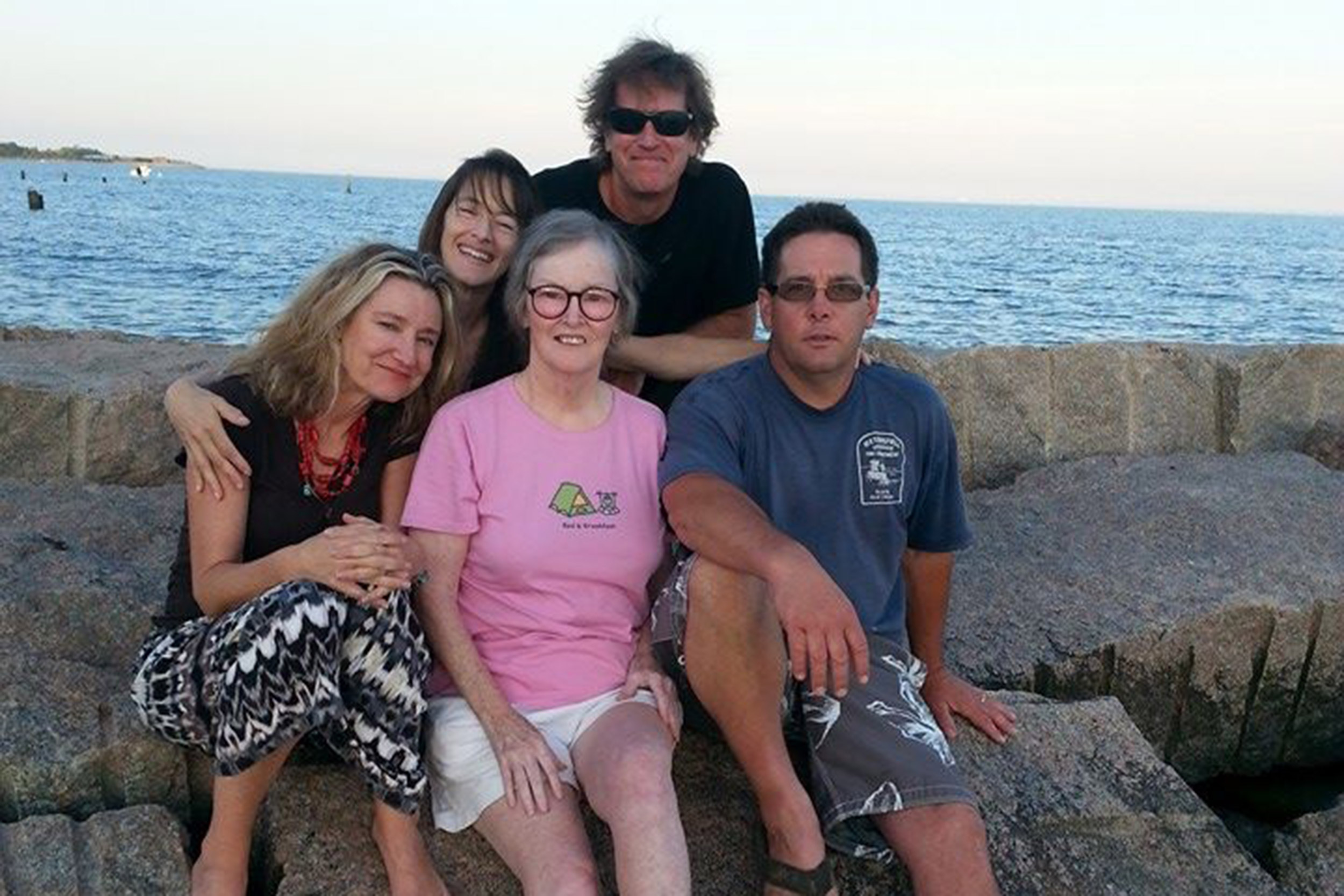 Family at the beach.