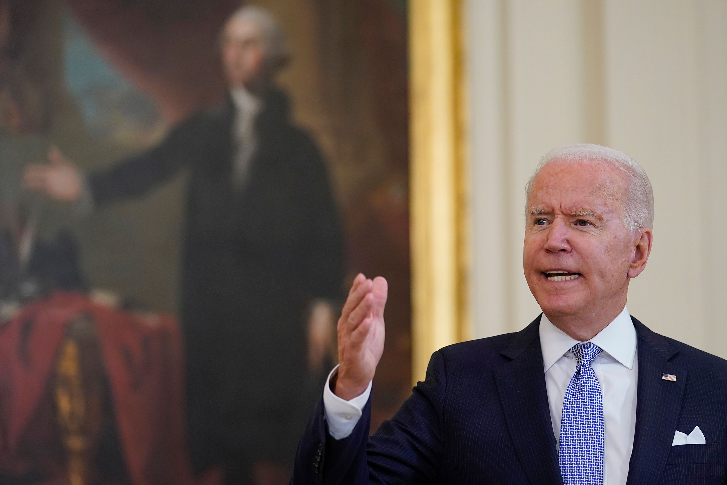 President Biden at press conference.