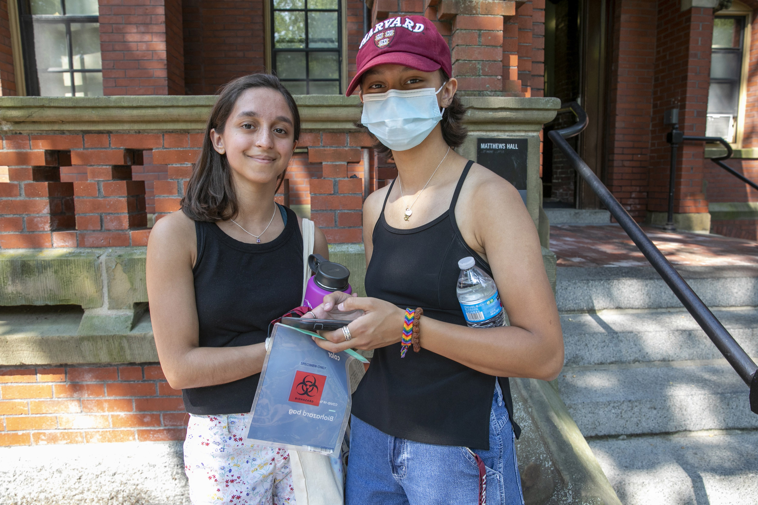 Two sisters who attend Harvard.