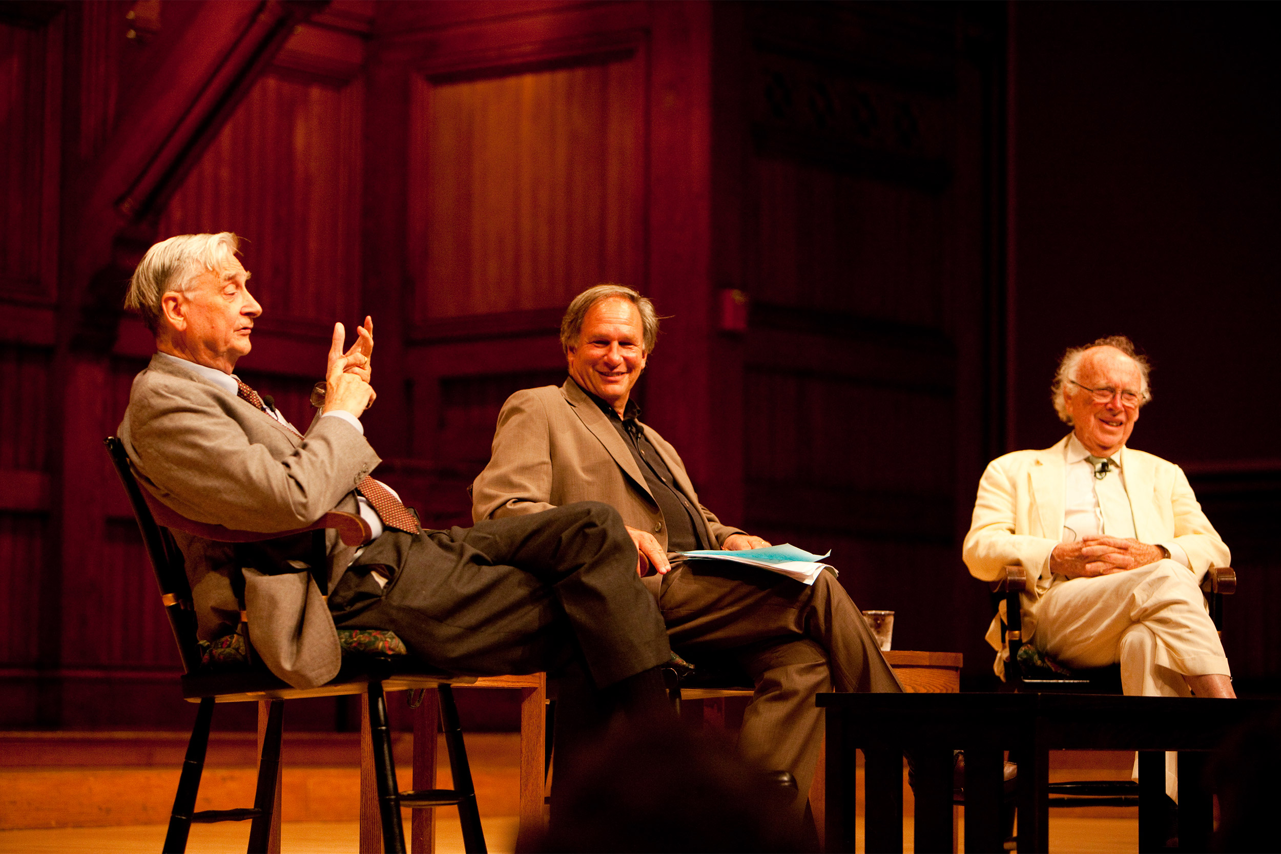 EO Wilson onstage.