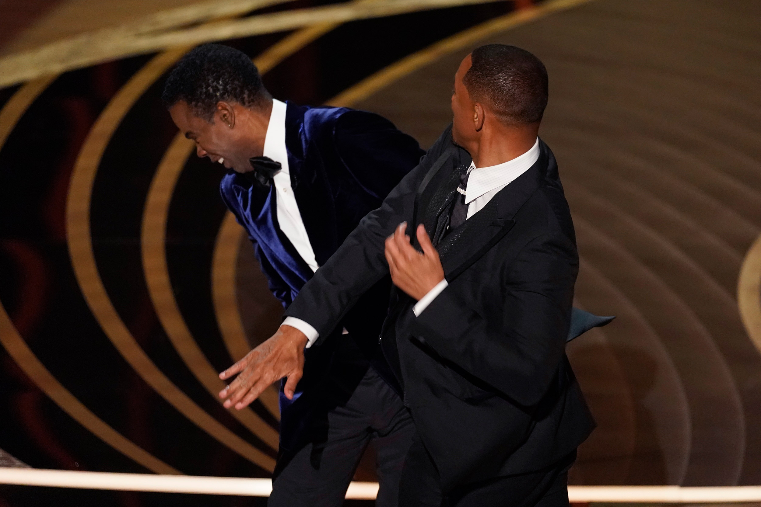 Will Smith hitting Chris Rock.