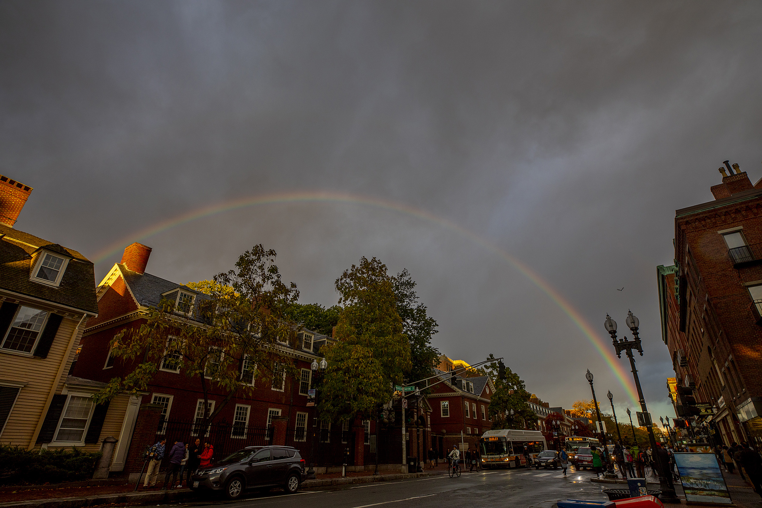 Rainbow over Mass Ave.