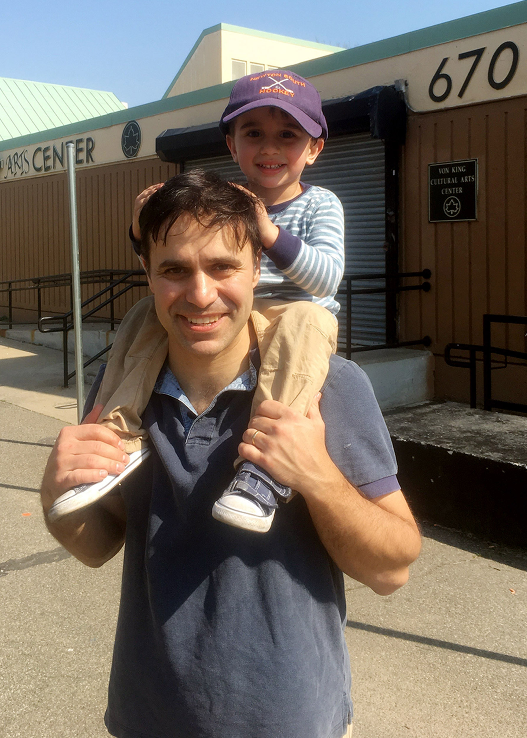 Keith Gessen ’98 with his son, Raffi.