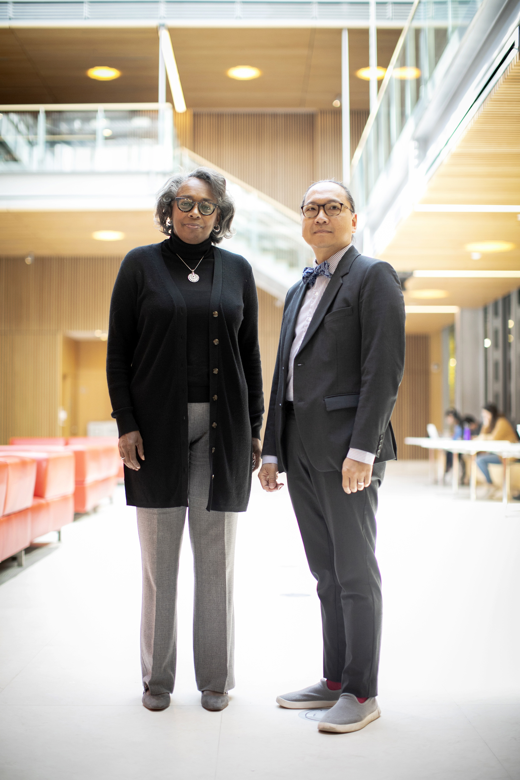 Giang Nguyen (left) and Associate Provost for Student Affairs Robin Glover