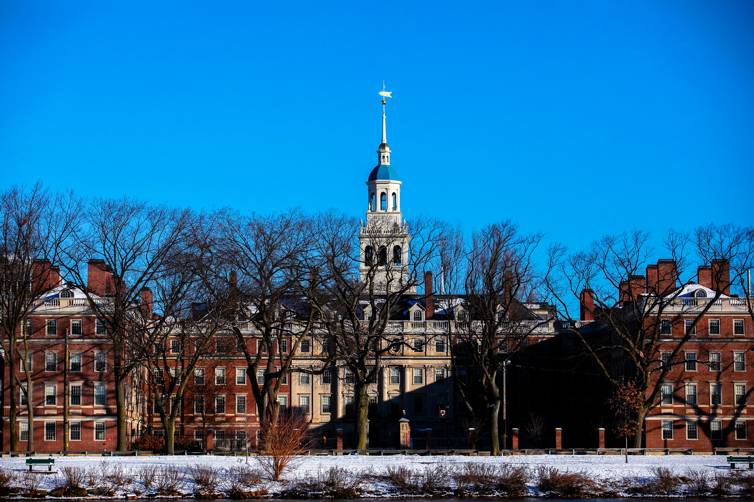 Harvard University along the Charles River.