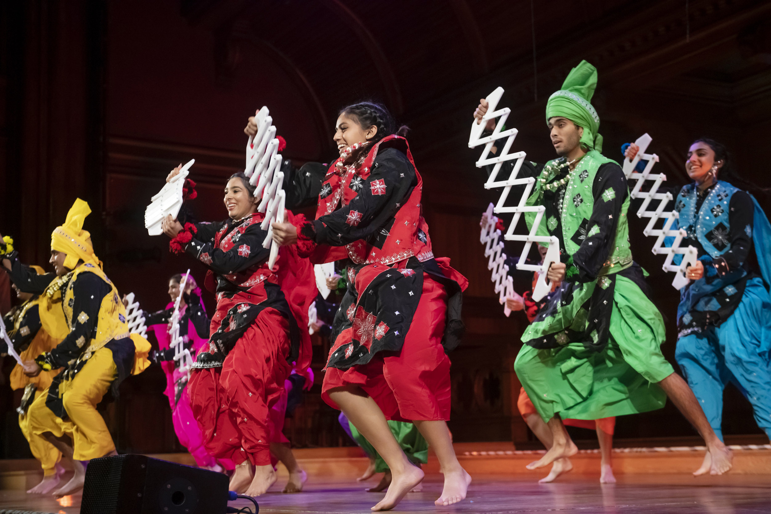 Harvard College Bhangra performs.