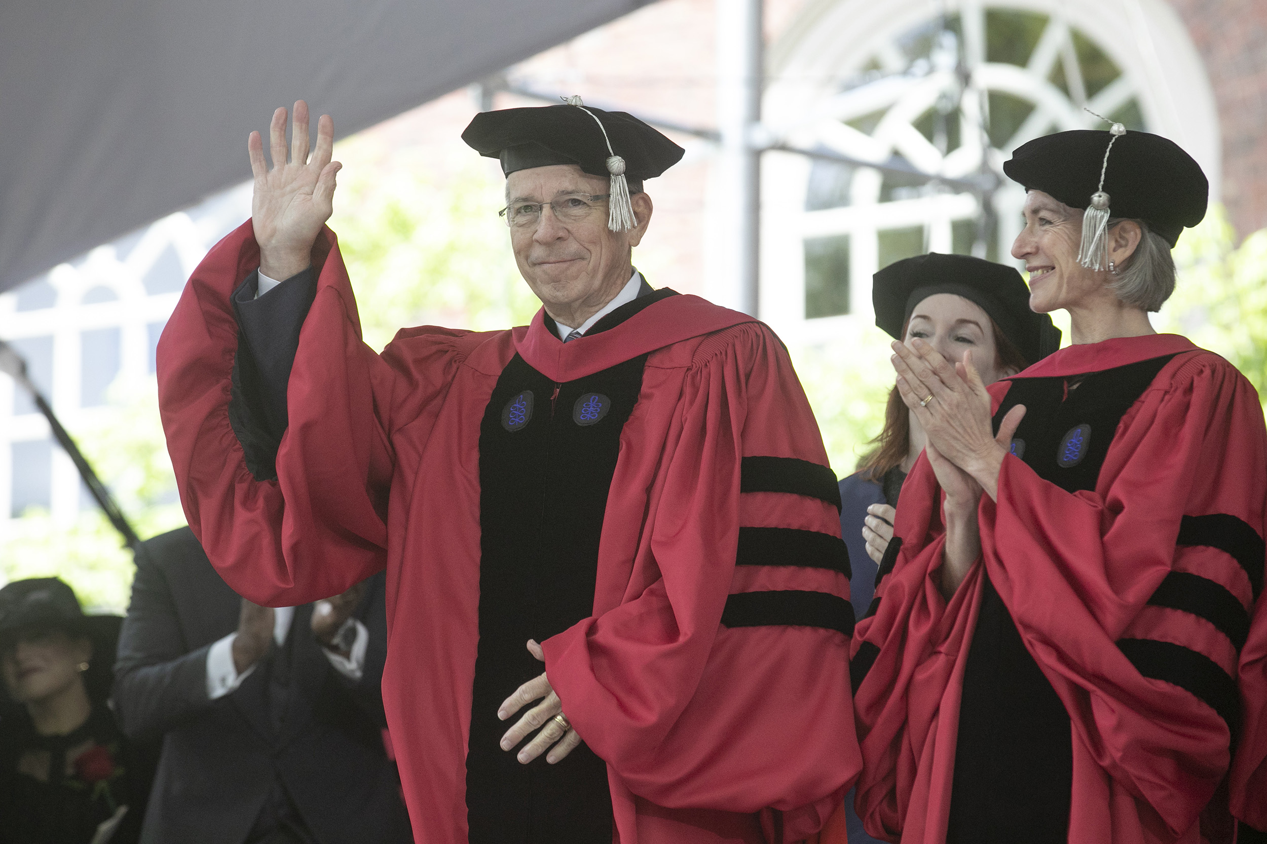 Michael Mullen and Jennifer Doudna.