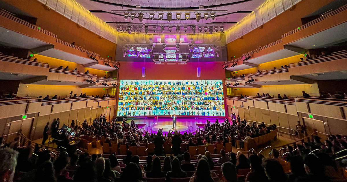 Klarman Hall full for President's Innovation Challenge.