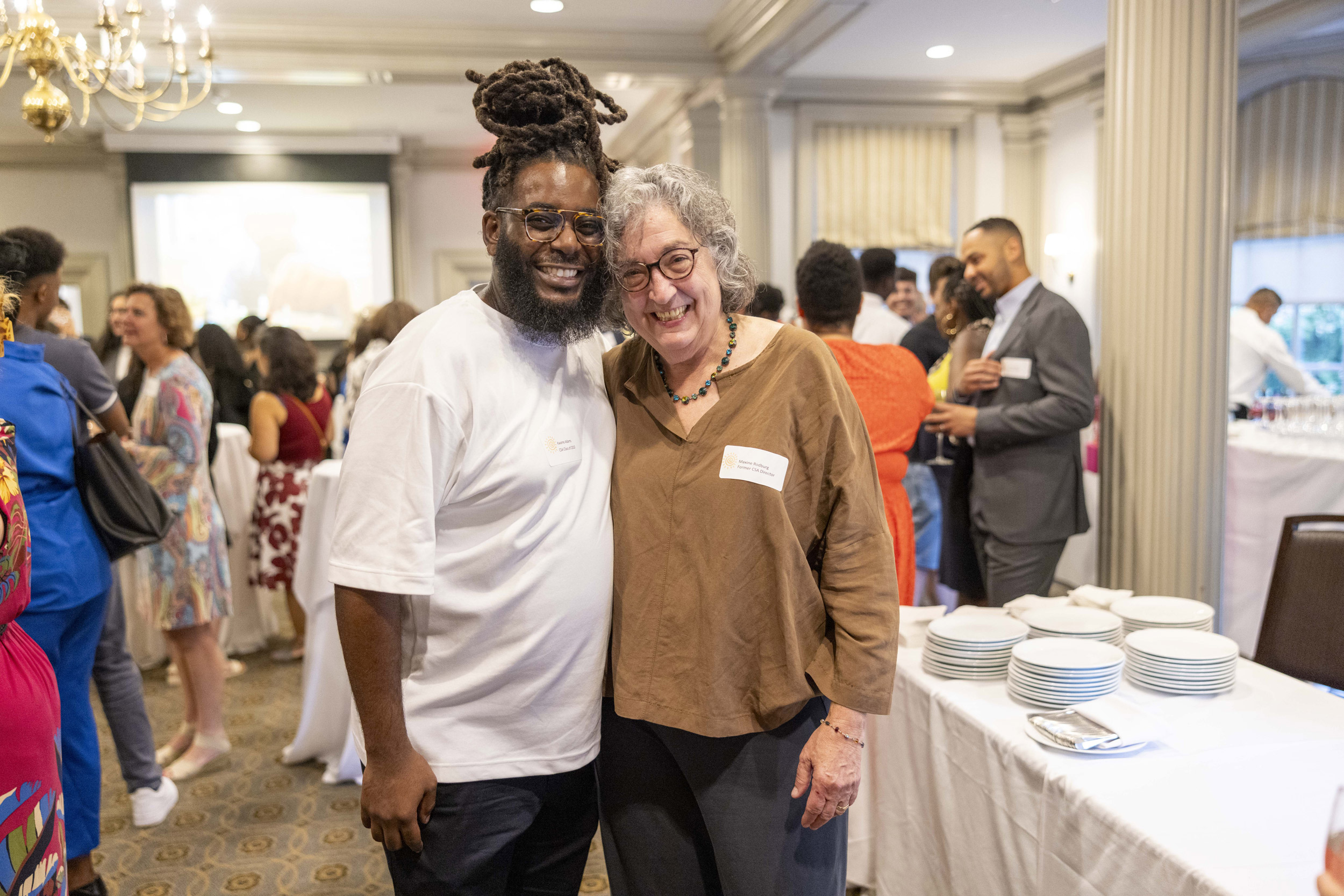 Kwame Adams, CSA ’10 with Maxine Rodburg.