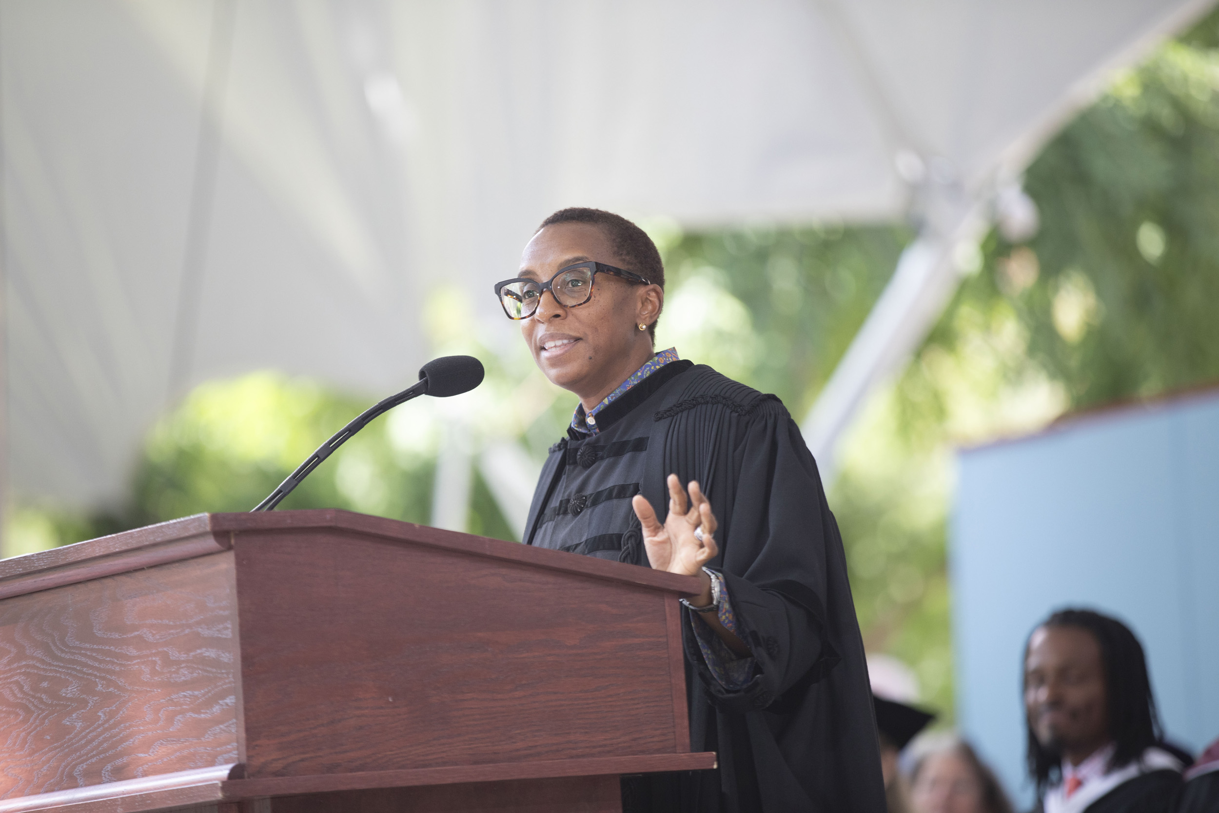 Harvard President Claudine Gay at convocation.