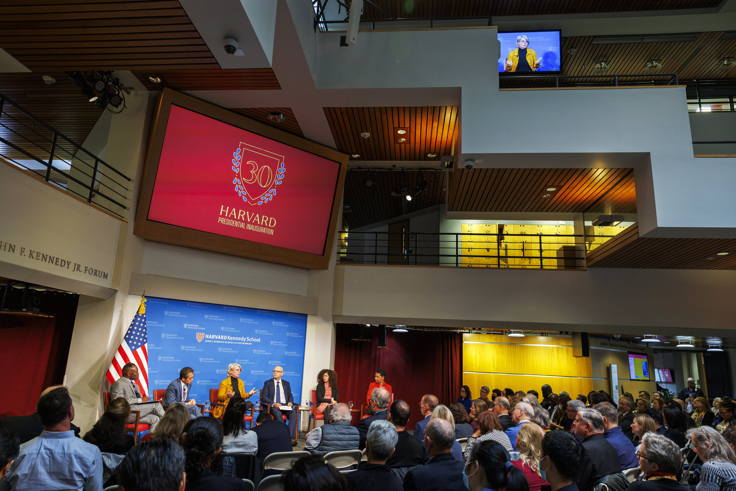 The “Revitalizing Democracy” panel was held at the JFK Forum.