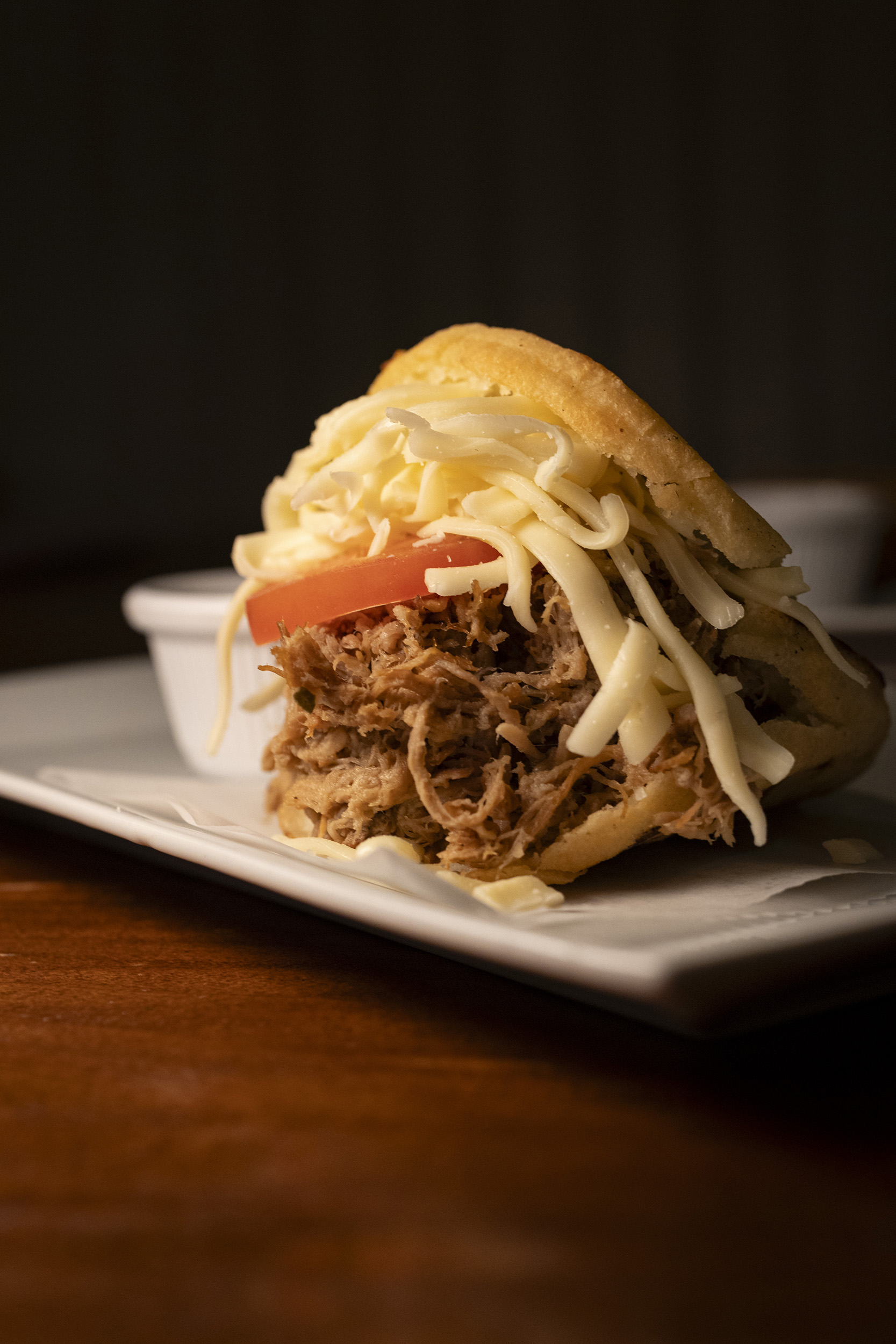 Pork arepas.