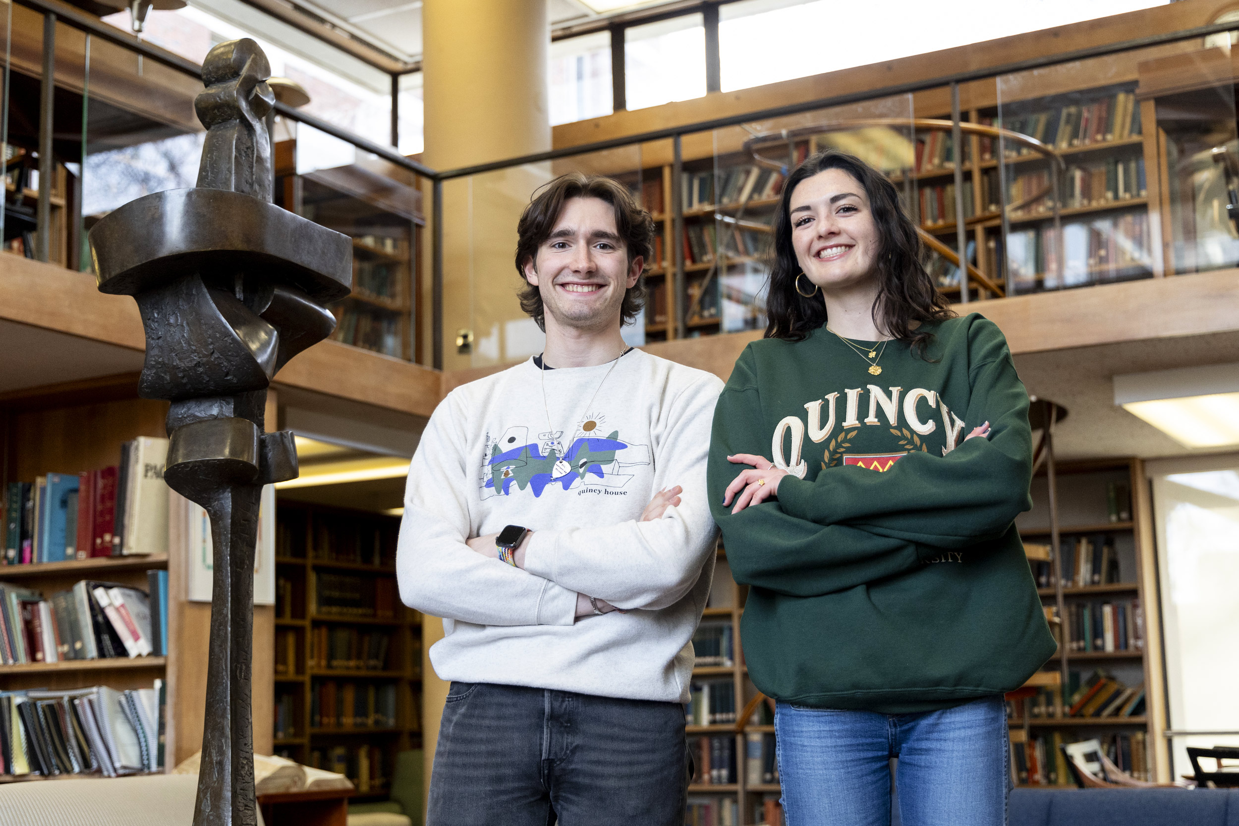 Honor Pimentel ’25 (left) and Jack Towers ’25,