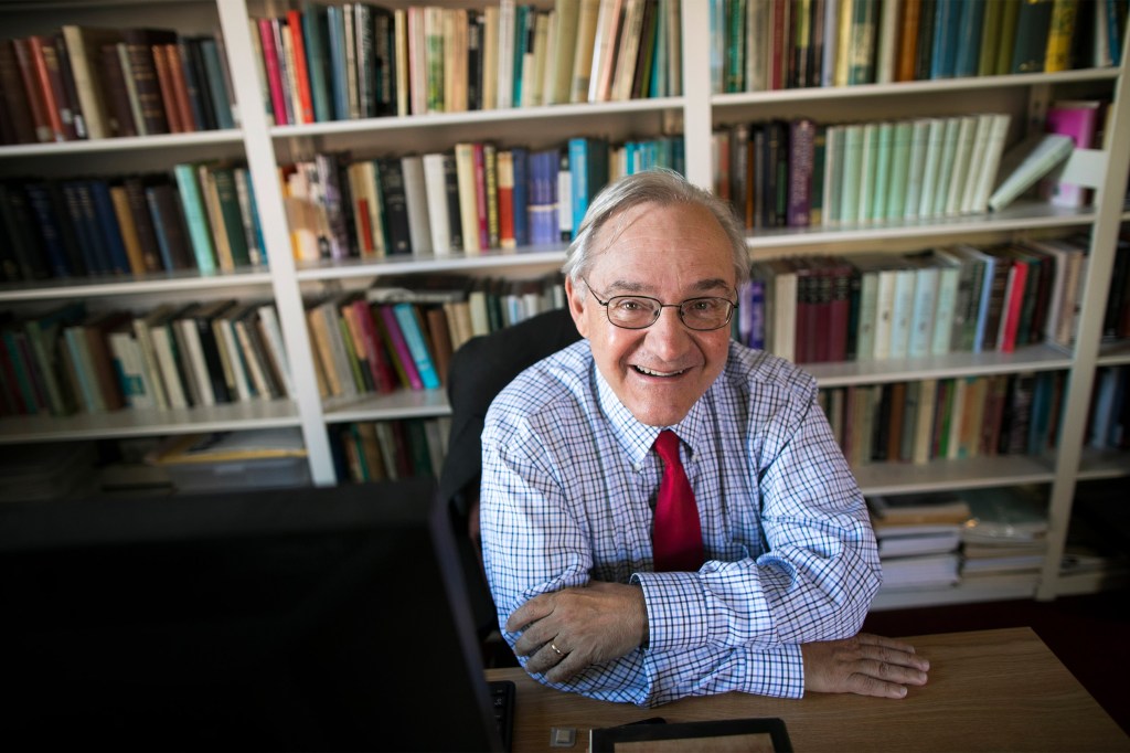 E.J. Dionne in his office.