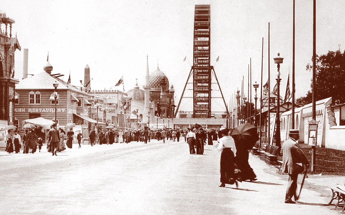 Midway at the Chicago World's Fair of 1893.