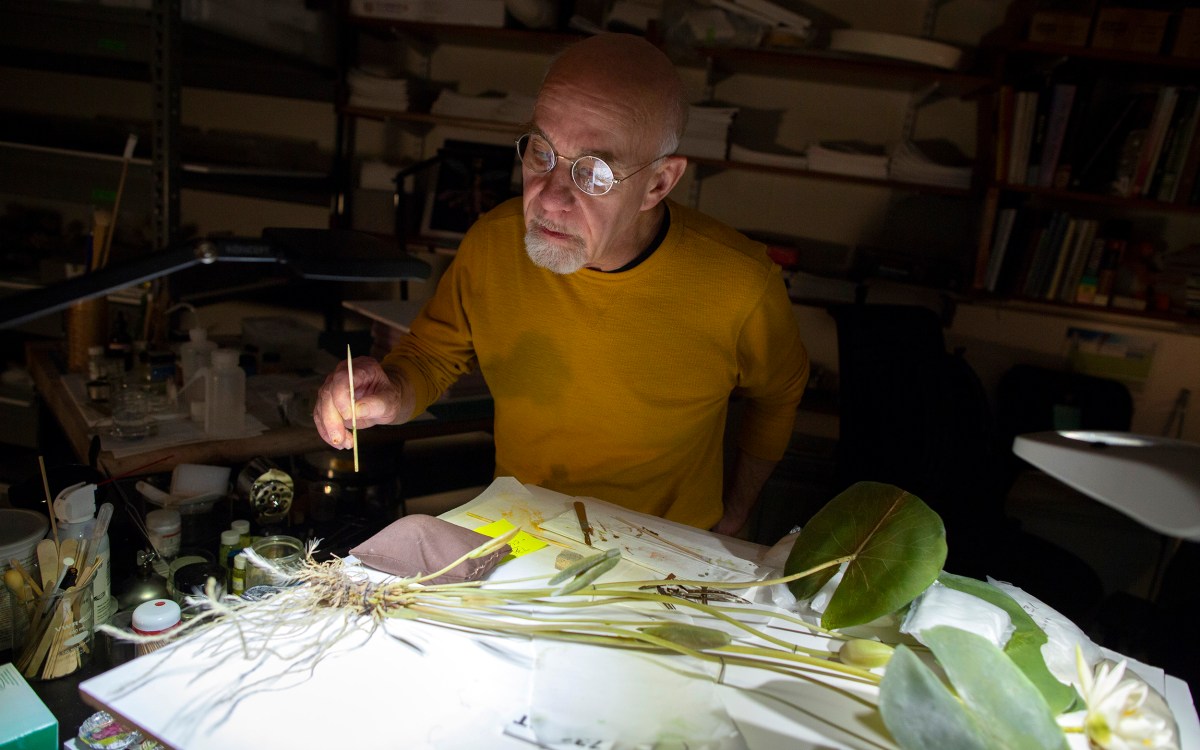 Scott Fulton restoring a model.