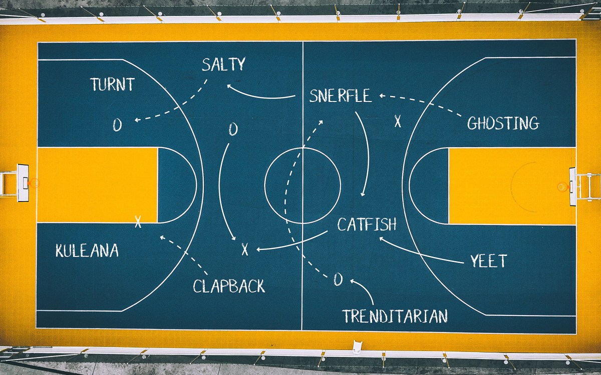 Slang bracket on a board