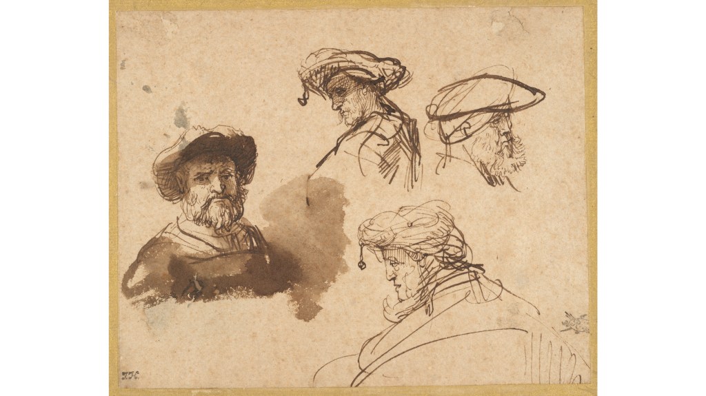 Four Studies of Male Heads,