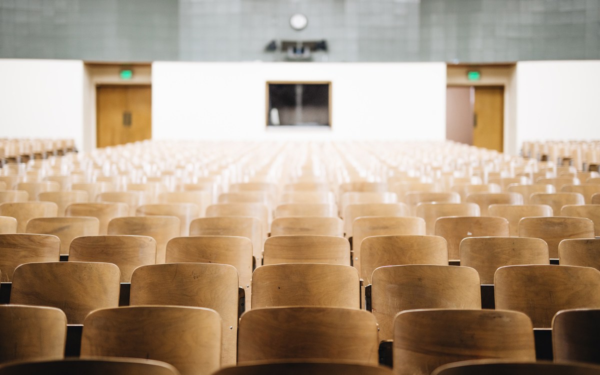 Empty auditorium.