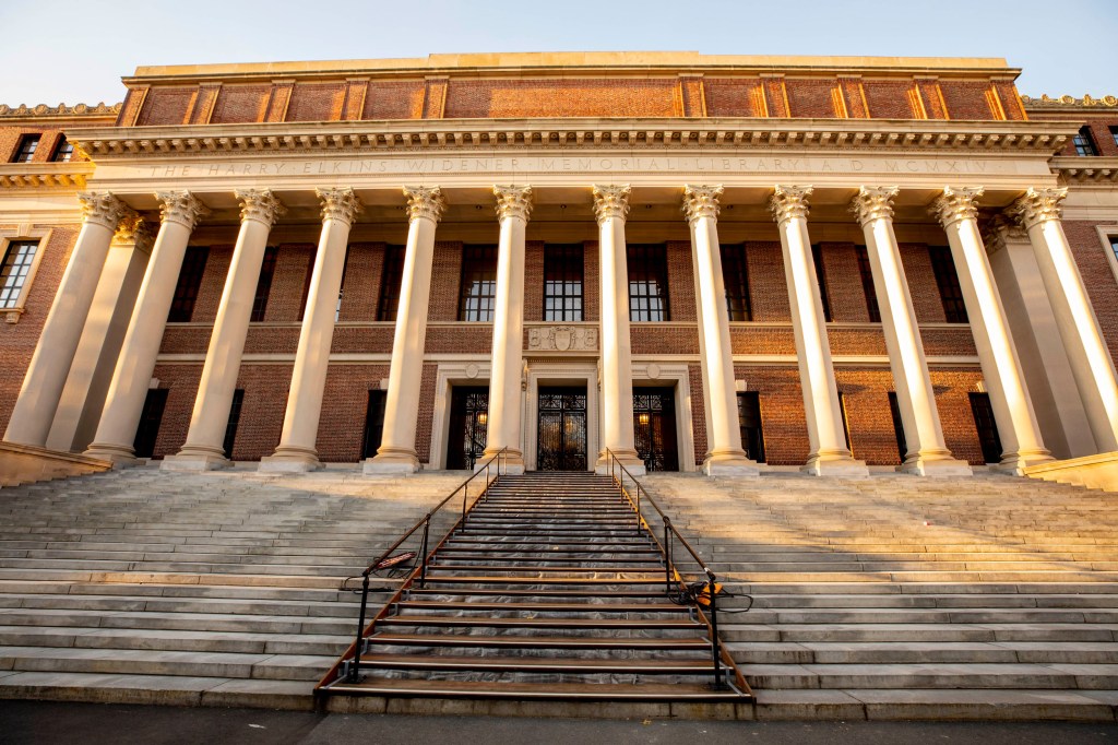 Widener Library exterior.