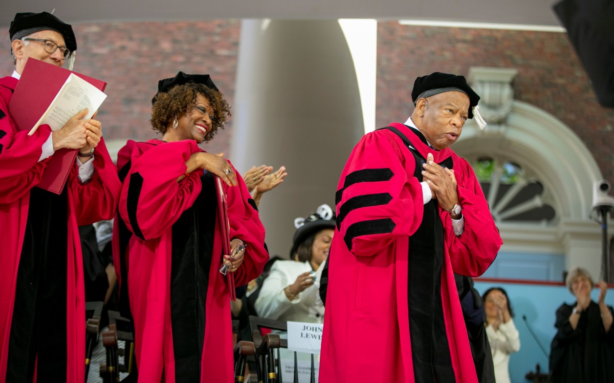 John Lewis at Harvard's 2018 Commencement.