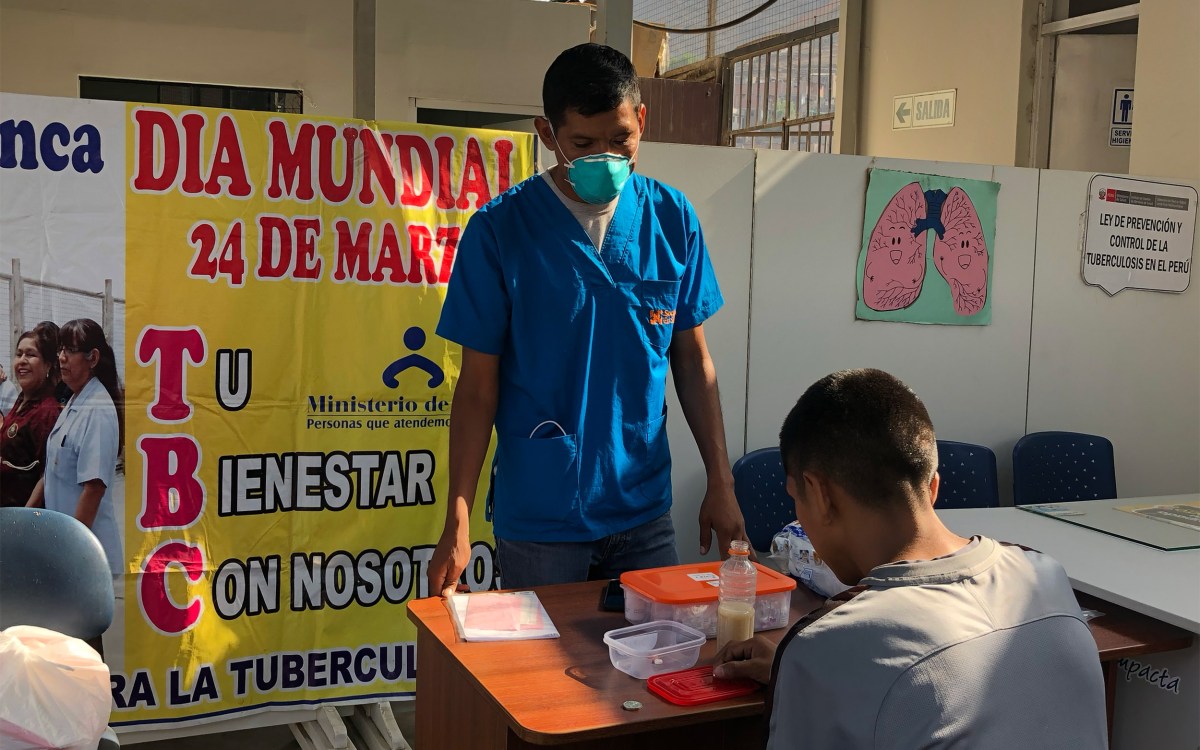 TV patient taking treatment.