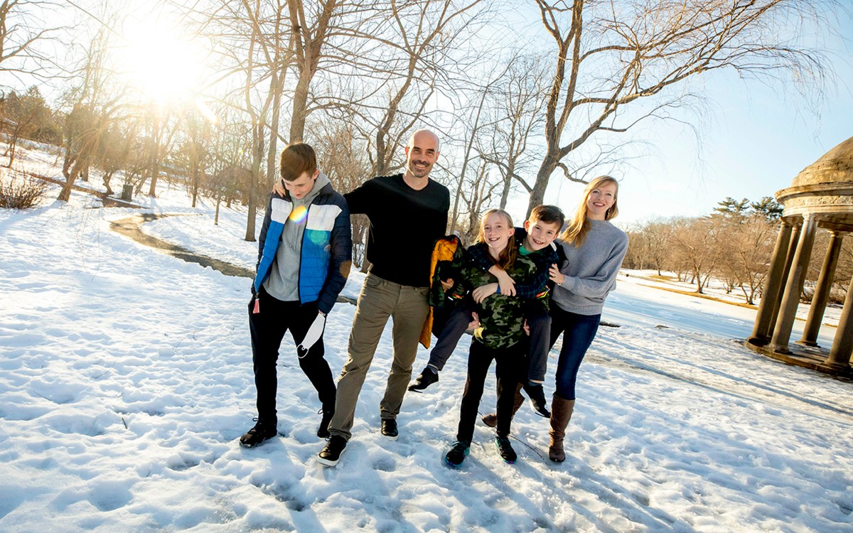 Joseph Allen and his family.